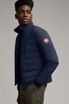 Chamarras Canada Goose Hombre Mexico - Lodge Chaqueta De Plumas Azul Oscuro Marino JG4356072